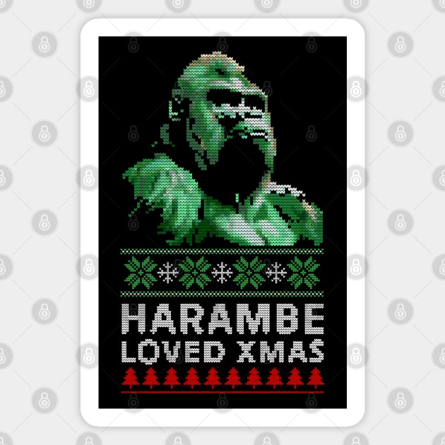 Harambe loved christmas sweater discount